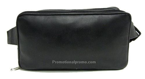 TravelWaist Wallet / Drop Down Organizer / Napa / Black