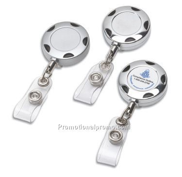Turbo Chrome Metal Badge Reel
