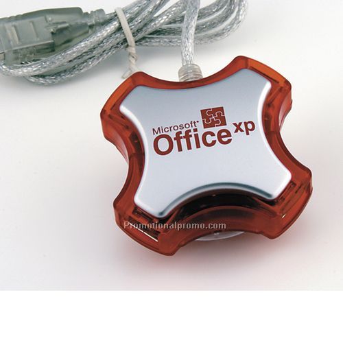 USB 4-PORT HUB WITH SUCTION CUP HOLDER