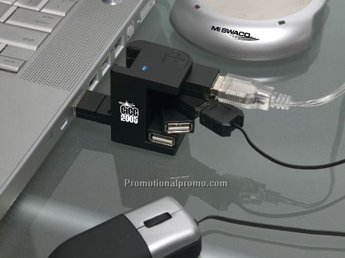 USB Rotary 4-Port Hub
