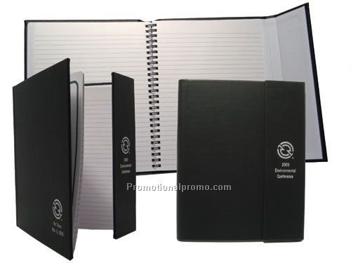 Wirebound Trifold Notebook - Magnetic Closure