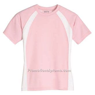 Women37491 Raglan Contrast Panel Tee