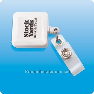 badge holder retract. square