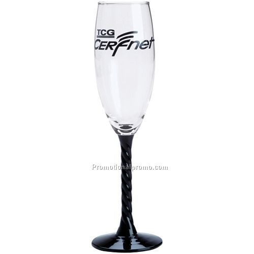 glassware - 6 oz black stem
