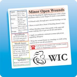 health & safety magnet - Minor Open Wounds