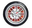 wheel wall clock with light sensor