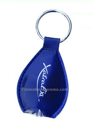 leather LED light keychain