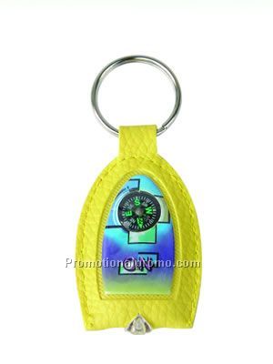 leather LED light with compass