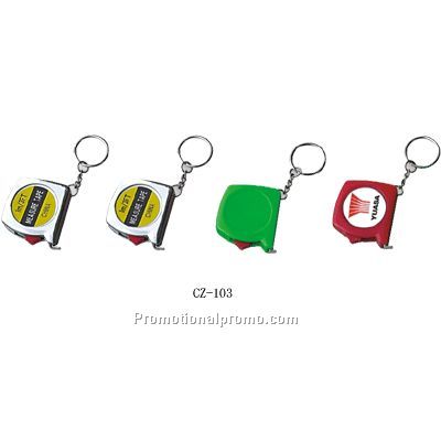 Tape measure keychain