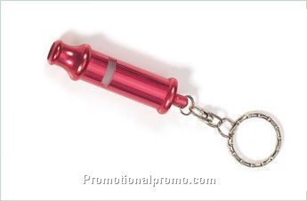 Metal whistle keychain