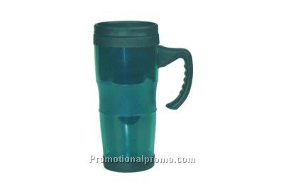 plastic travel mug