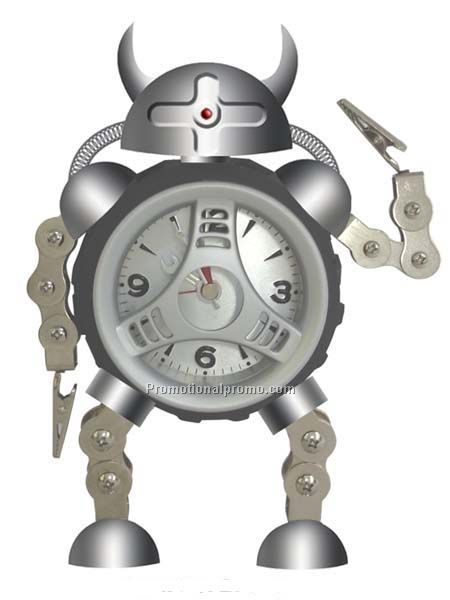 Metal Robot alarm clock