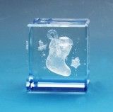 3D Crystal Image Laser-Christmas Stocking