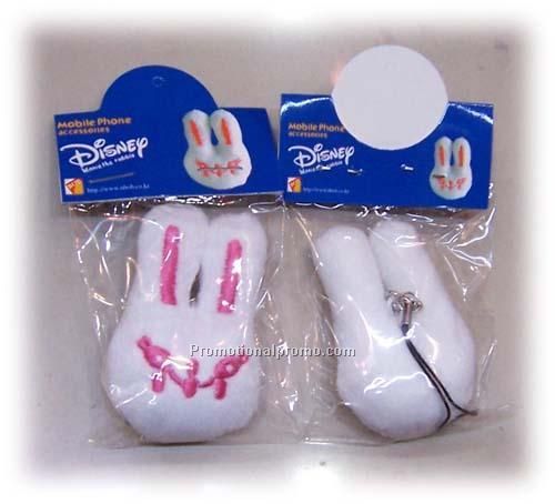 plush rabbit key chain