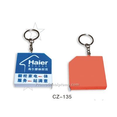 Tape measure keychain
