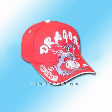 red custom logo baseball cap