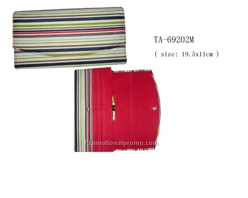 Micro fibre imitation leather women`s wallet