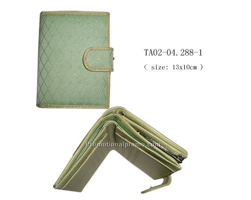Blue Micro fibre fashion women`s wallet