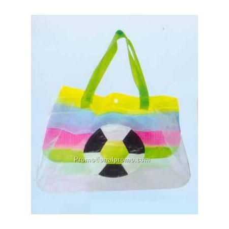 plastic beach tote bag