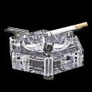 crystal glass ashtray