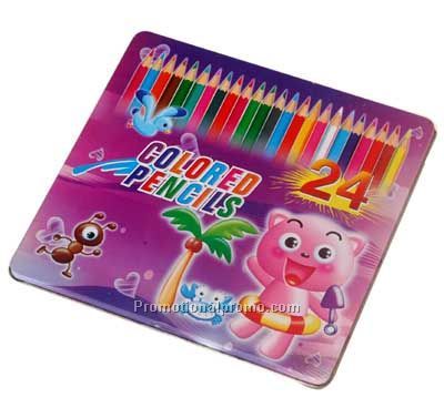 Colored Pencil In Iron Case