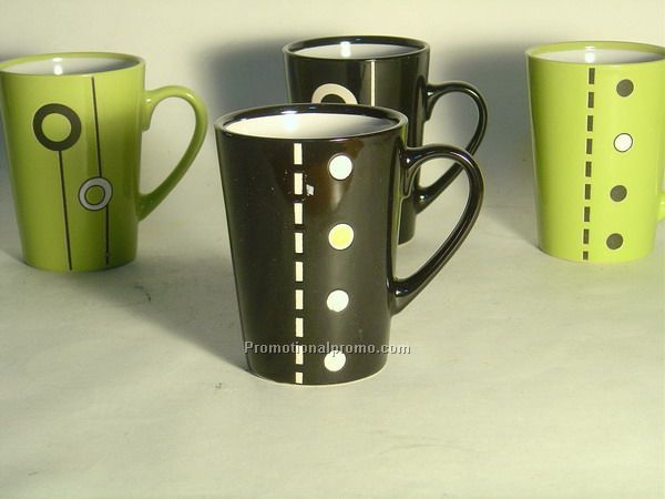 V Shape Tea Mug With Design