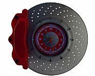 brake disc clock with changing color ligh