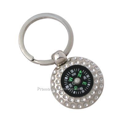 Keychain with compass