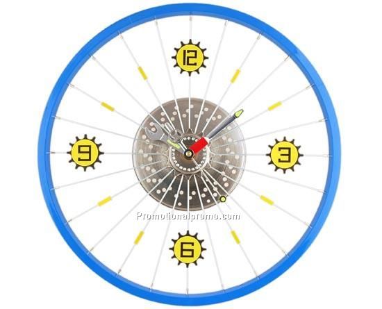 Bicycle hub clock