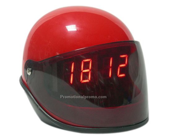 motorcycle helmet LED clock