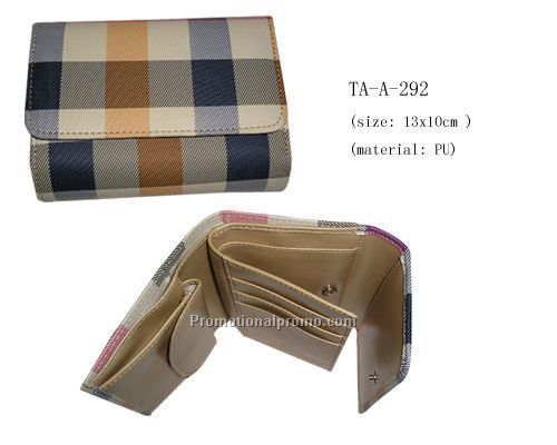 Ladies Tartan Print Wallet