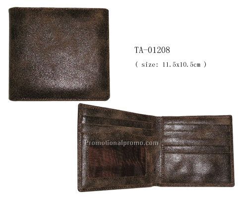 cow leather men's wallet