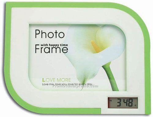 PICTURE FRAME ALARM LCD CLOCK