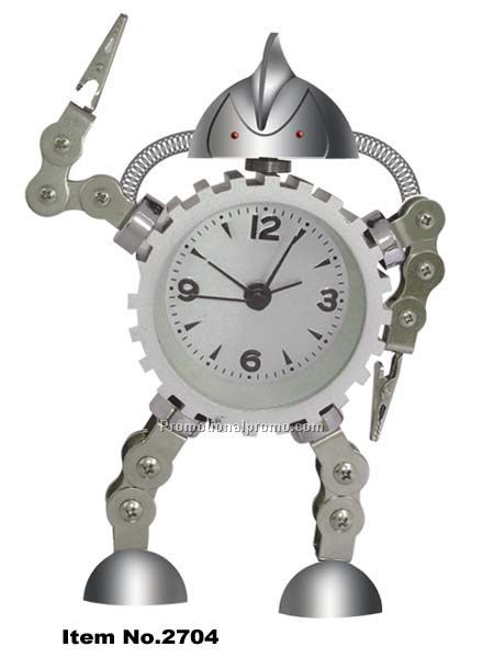 Metal Robot alarm clock