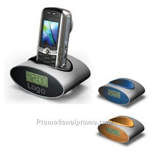 Phone Holder Withe LCD Clock