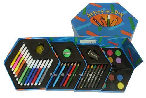 Color Pencil Set With Artist In a Box
