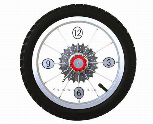 Bicycle tyre clock