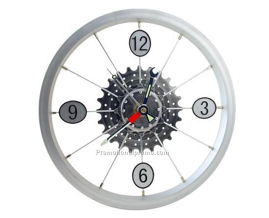 Bicycle hub clock