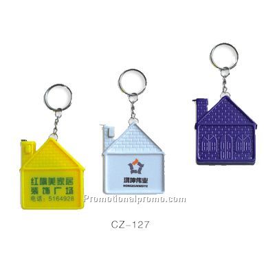 Tape measure keychain