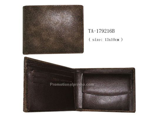 cow leather man coin wallet