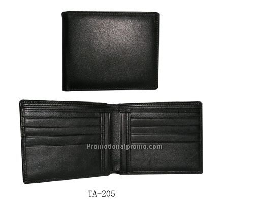 black leather man wallet
