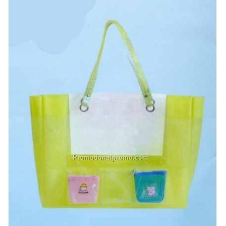 Plastic tote bag purse