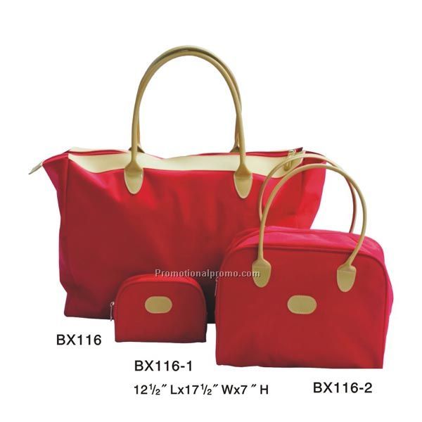 Red Canvas Shopping Bags