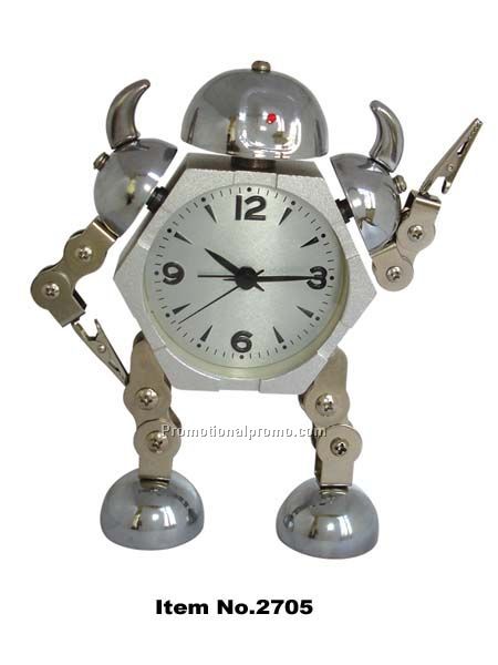 Metal Robot alarm clock