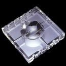 Crystal glass ashtray