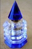 Crystal Perfume Bottle-Blue Tower