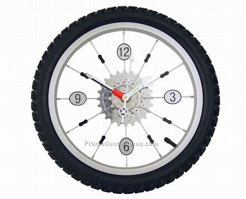 Bicycle tyre clock