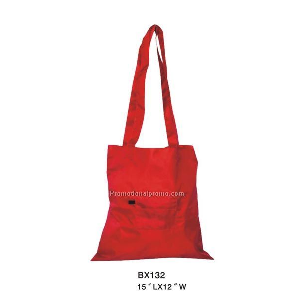 red cloth shopping bag