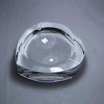 crystal glass ashtray