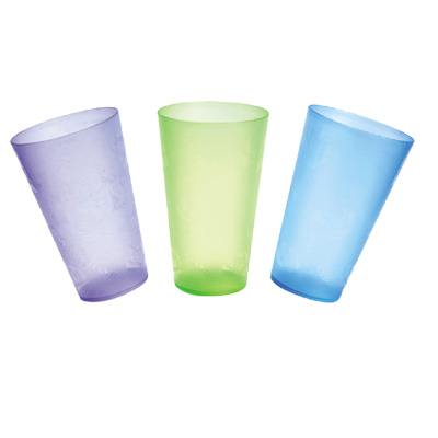 Engraved design fruit juice cup